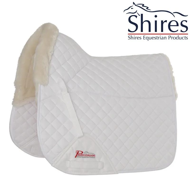 Shires Performance SupaFleece Dressage Saddlecloth - Natural 